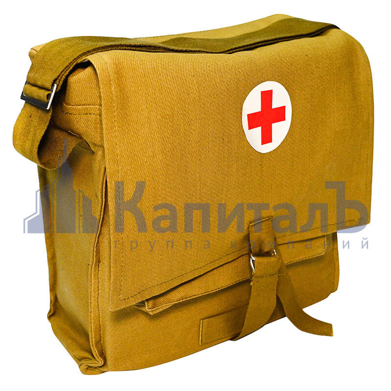 Укладка сумки санитарной для оказания первой помощи подразделениями сил гражданской обороны